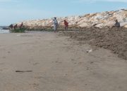 Perahu Nelayan Terkatung-Katung Akibat Mulut Muara Tertutup
