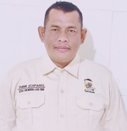 Ketua DPD Tani Merdeka Indonesia Kabupaten Aceh Timur, Zubir (Capang)