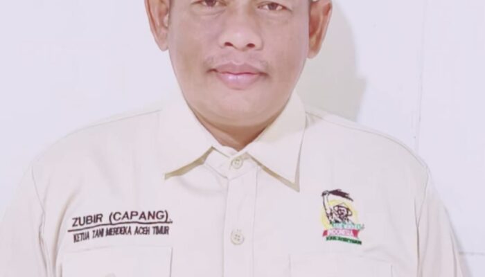 Ketua DPD Tani Merdeka Indonesia Kabupaten Aceh Timur, Zubir (Capang)