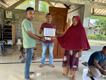 Pemerintah Gampong Beurandang Realisasikan BLT Dana Desa bagi Warga Kurang Mampu