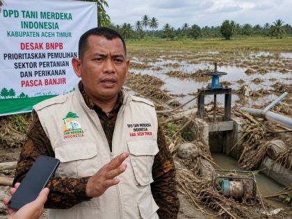 Tani Merdeka Aceh Timur Minta BNPB Fokus Pulihkan Ekonomi Petani dan Nelayan